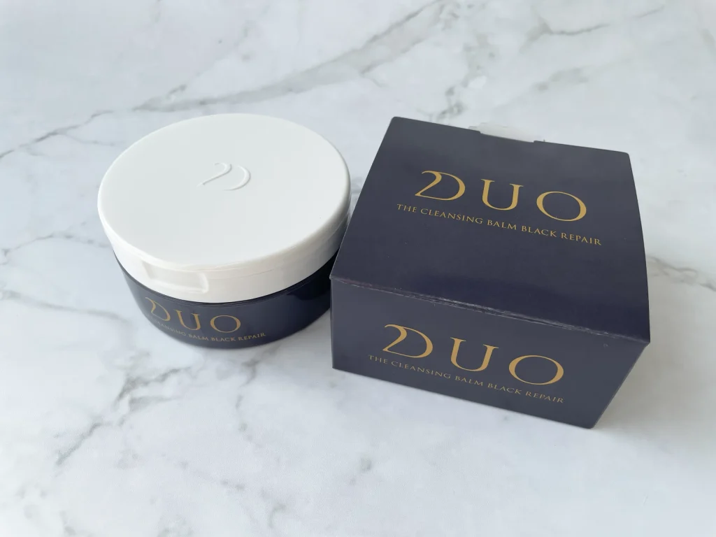 DUO（デュオ）ザ クレンジングバーム ブラックリペアの容器と箱の画像
