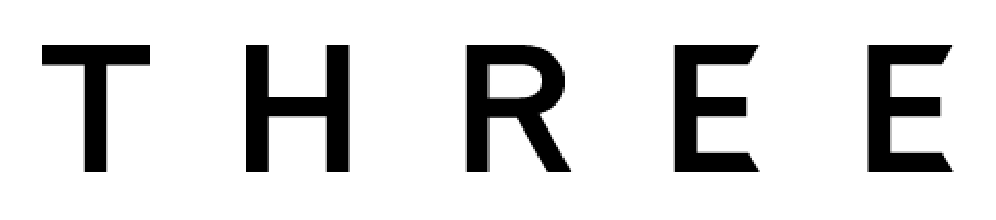 THREE バランシング クレンジング オイル Ｎのブランド「THREE」のロゴ