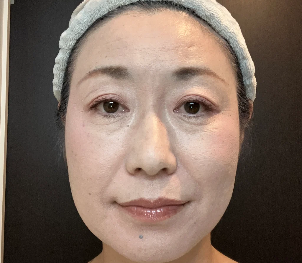 オルビス ザ クレンジング オイルでメイクを落とす前の顔